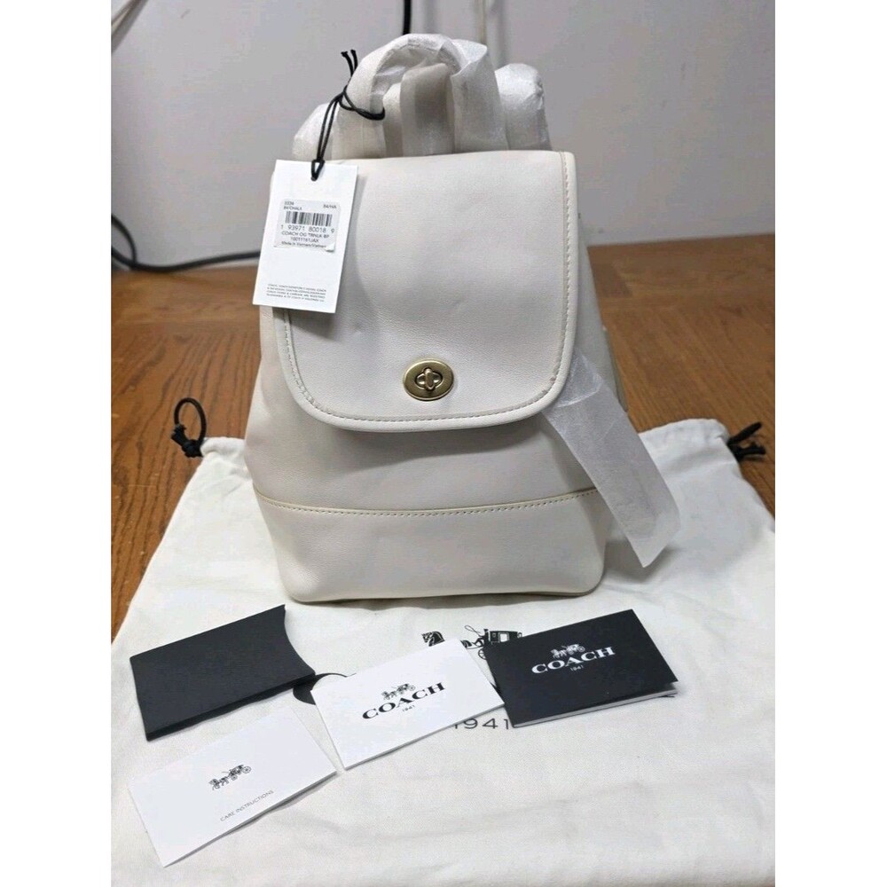 COACH 1941 Originals Limited Edition Turnlock Luxury Leather Backpack 3334